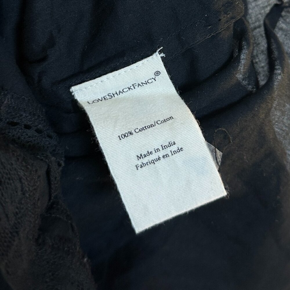 LOVESHACKFANCY Natasha Dress in Black Size X-Small - Picture 6 of 11